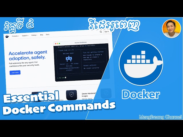 Essential Docker Commands - Docker Part 4 Full Video | MengSreang Channel