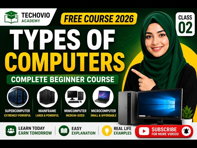 Types of Computer | Computer Basics Course | Class 2 | Techovio Academy