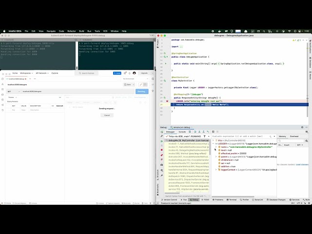 Java remote debugging demo
