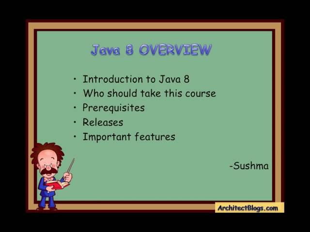 Java 8 overview 2016
