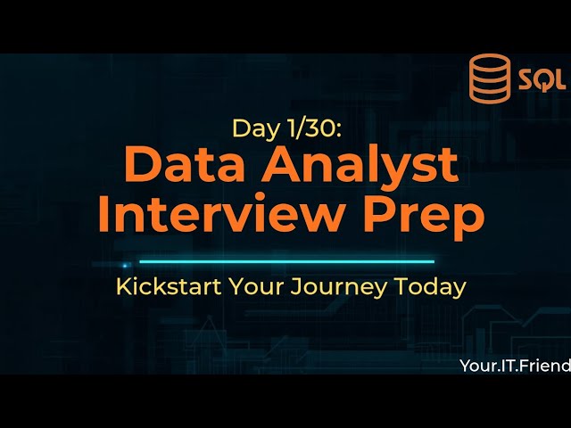 Day 1: CRUSH the SQL Interview! 11 Must-Know Questions for Data Analysts