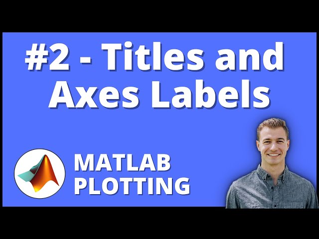 How to Add Titles and Axes Labels to a Plot and Graph in MATLAB | MATLAB Plotting Series