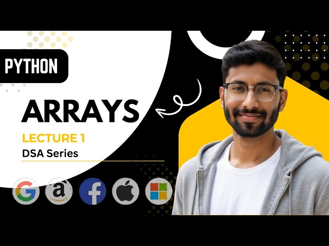 DSA in Python | Array Basics (Day 1) | Min, Max, Sum & Average Explained
