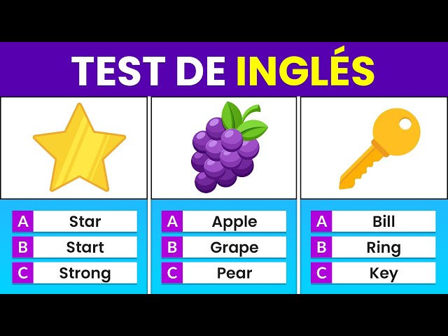 200 Basic Words Test in English 🌳🧀🤔 | English Quiz 🤓 - 200 Words ✅
