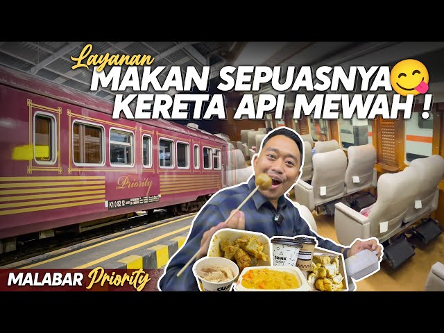 JAUH LEBIH MURAH DIBANDING EKSEKUTIF‼️ MAKAN PUAS DI KERETA MEWAH | Trip Mudik Malabar Priority 