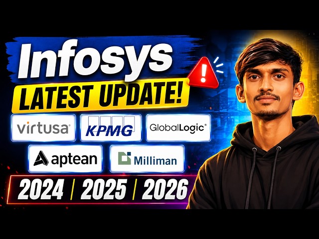 Infosys Latest Update 2026 | Virtusa, KPMG Big 4, Aptean, GlobalLogic, Milliman Hiring Updates 2026