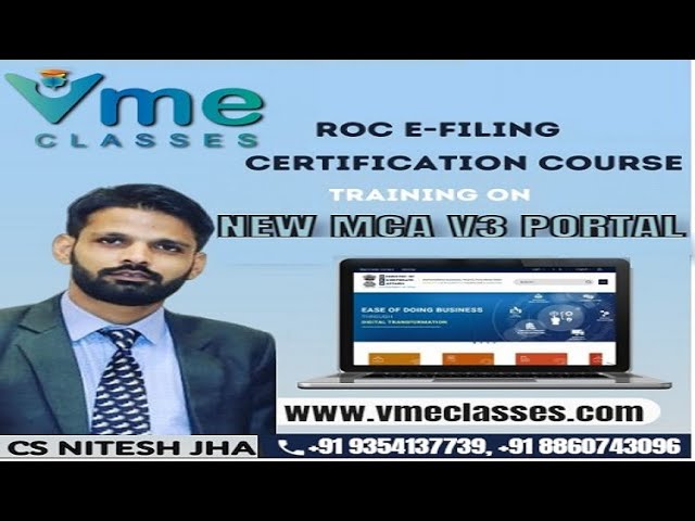 Day-2 ROC Practical Live Course | MCA V3 Portal Intro | Learn ROC Work on MCA V3 Portal Live Course