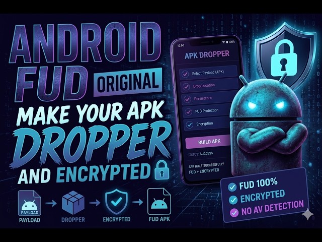 Advanced Android Encryption Full Guide to FUD APK Dropper & Play Protect Bypass Fully Undetectable