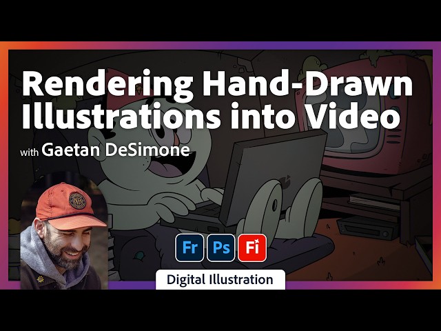 Rendering Hand-Drawn Illustrations into Video with Gaetan Desimone