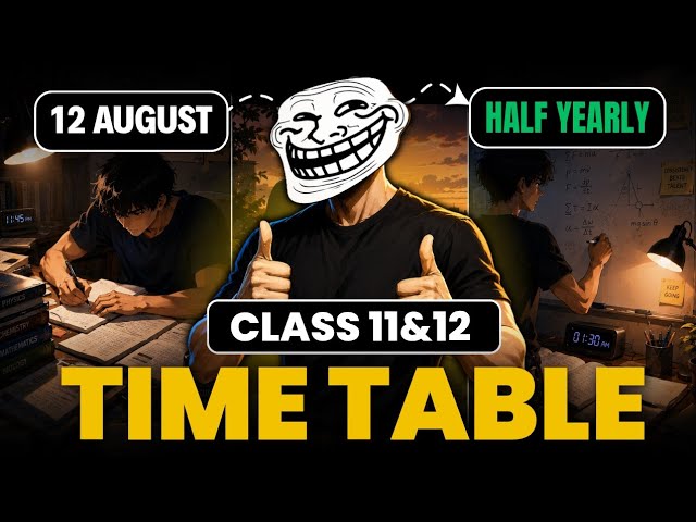 The Perfect Timetable for Students 🔥| how to manage (School Coaching Self study)| class 11th /12th