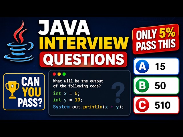 Java Interview Questions | Only 5% Pass This - Can You Pass?