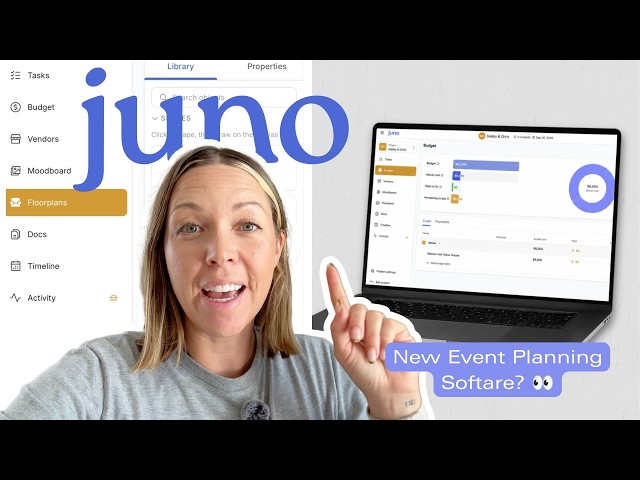 Testing a NEW Event Planning Software JUNO | floor plans, timelines, budgets...it has everything!