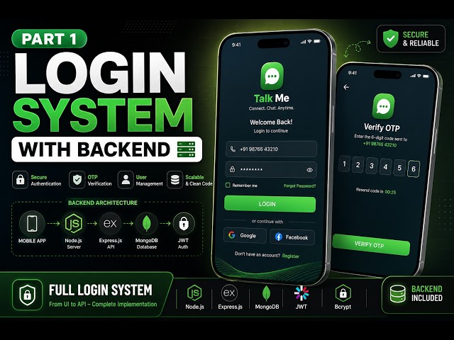 PART 1 | Complete Login System with Backend