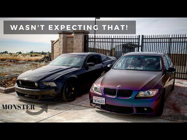 5.0 GT MUSTANG DRIVER DRIVES MY BMW!
