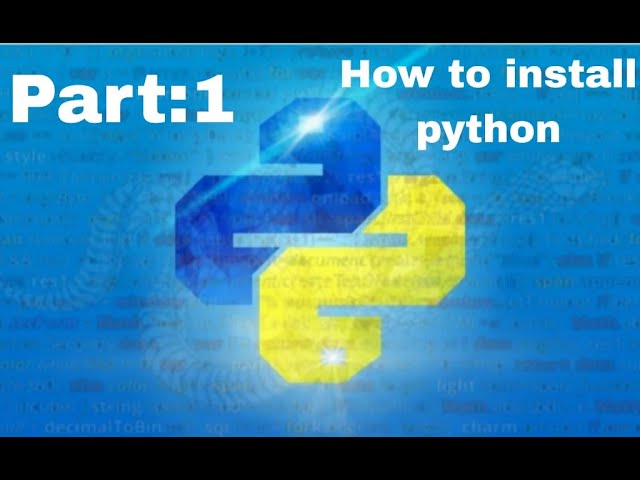 How to install python