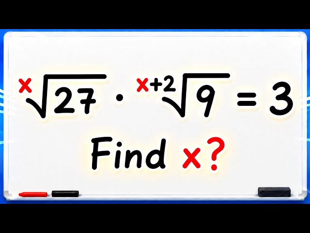 Tricky Algebra: Only A Genius Can Solve This Radical Equation Fast! - SAT, ACT, GCSE Maths 