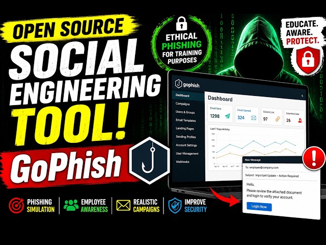 GoPhish Tutorial for Beginners | Create Phishing Awareness Campaigns Ethically