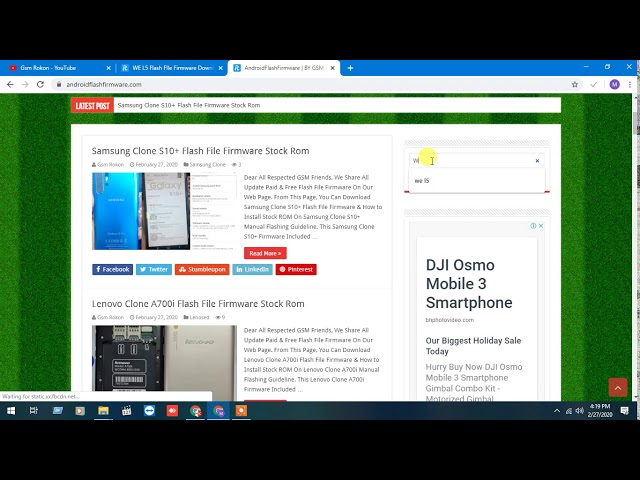 WE L5 Lcd Fix Flash File Firmware