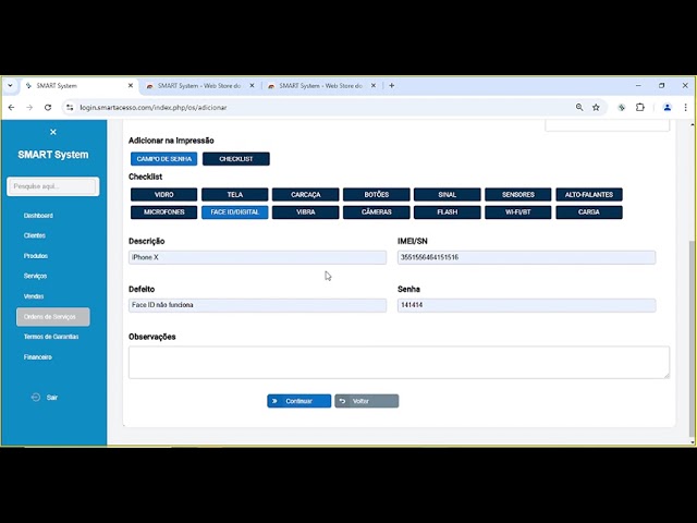 SMART System - Primeiro Acesso