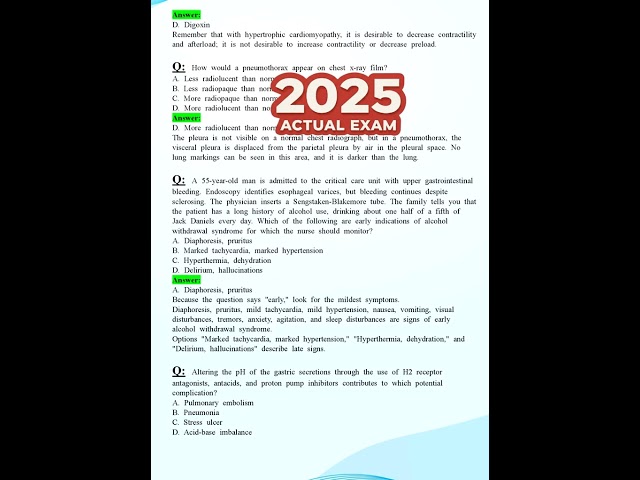 CCRN EXAM V1 LATEST 2025 2026 UPDATE QUESTIONS EN ANSWERS GRADE A 100 CORRECT VERIFIED SOLUTIONS