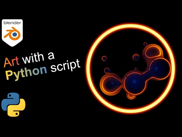 Python + Blender: Metaball animation created with a script