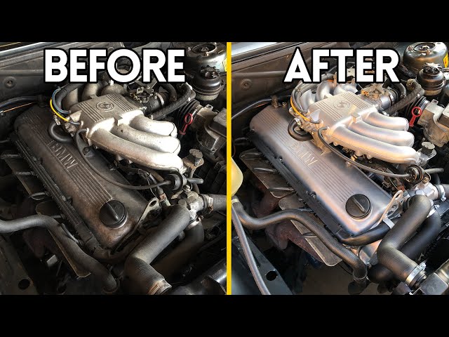 BMW M20 Deep Engine Bay Clean & Maintenance | Vapor Honing | E28 Restoration