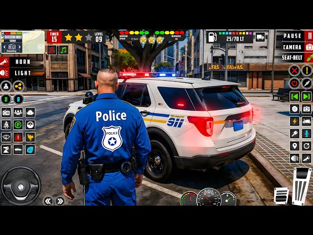 🚓 Police Car Chase Simulator 3D – Real City Cop Pursuit Gameplay (Android)