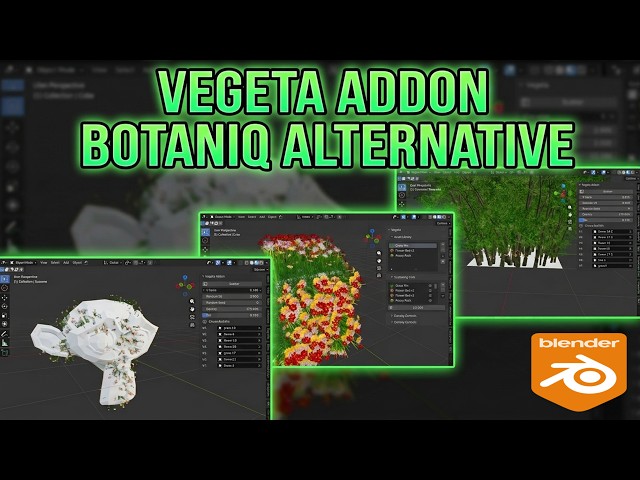 FREE Botaniq Alternative? 🌿 Vegeta Blender Addon Scatter Feature (Stop Hand-Placing Plants!)