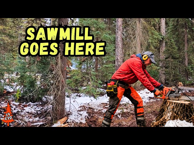 Off Grid Living on Our Remote Island: Clearing Land for Sawmill | S4 Ep39