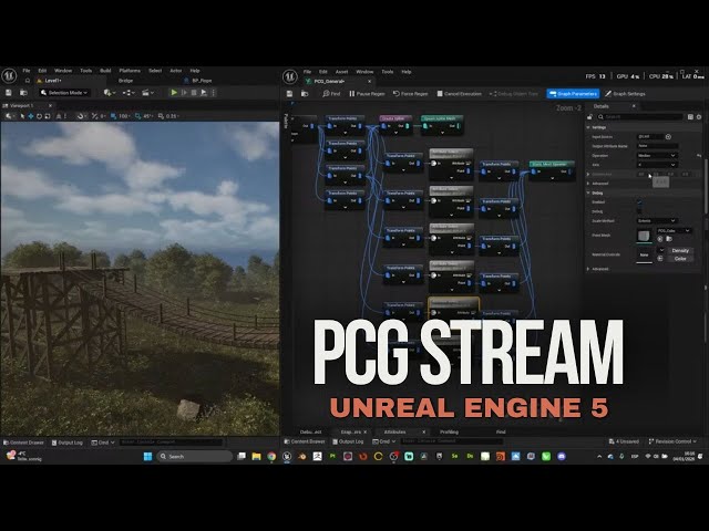 🌟HACIENDO UN LANDSCAPE DESDE CERO CON PCG 🎮 UNREAL ENGINE 5