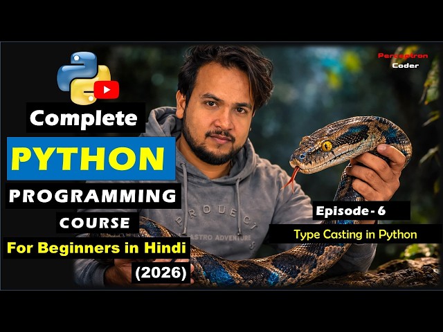 Type Casting in Python | Convert Data Types Easily | Python Tutorial - Episode 6
