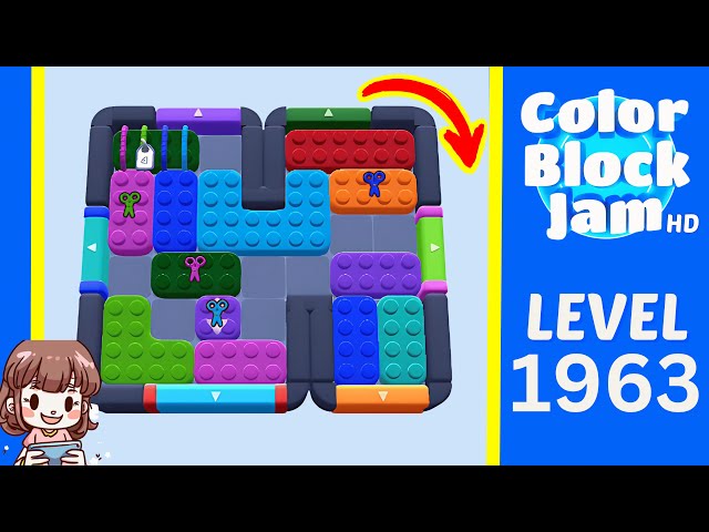 Color Block Jam Level 1055 (1963) Solution Walkthrough