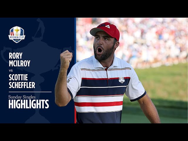 Rory McIlroy vs Scottie Scheffler Highlights | 2025 Ryder Cup