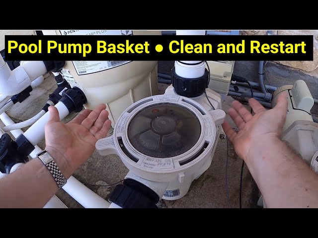 💦Pool Help 3 ● Pump Basket ● Clean and Re-Prime the Pump