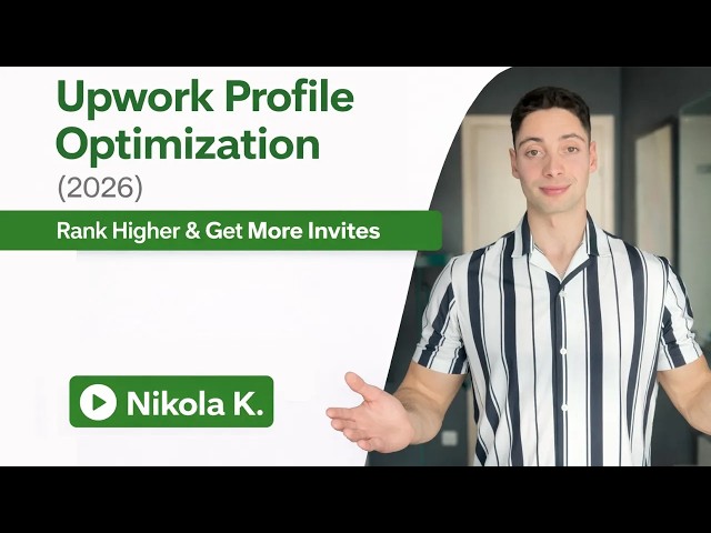 Upwork Profile Optimization (2026) | Rank Higher & Get More Invites | Nikola K | Done For You