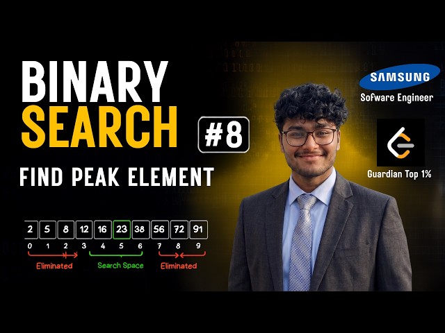 Find Peak Element | Binary Search #8 | DSA | LeetCode 162
