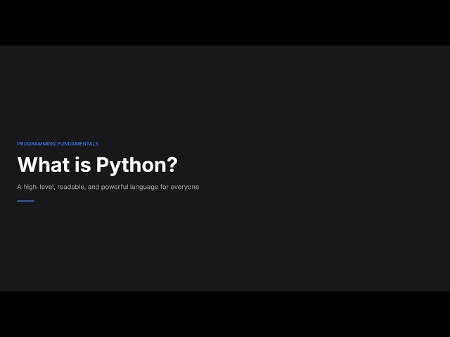 python  basics