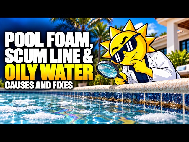 Pool Foam, Scum Line and Oily Water: Causes and Fixes