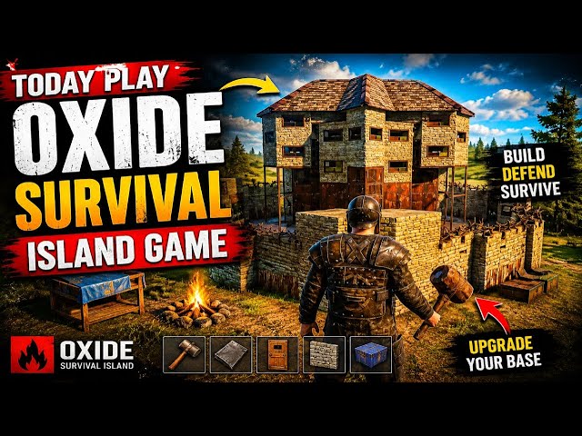 🔥 Today I Play Oxide Survival Island Game 🏠 Building My Dream Base