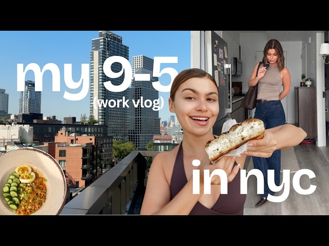 NYC Corporate Internship Vlog | Work Outfits, Easy Dinners & Brooklyn Spots