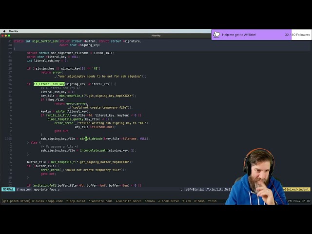 [nvim/Rust] - Working on Git Patch Stack
