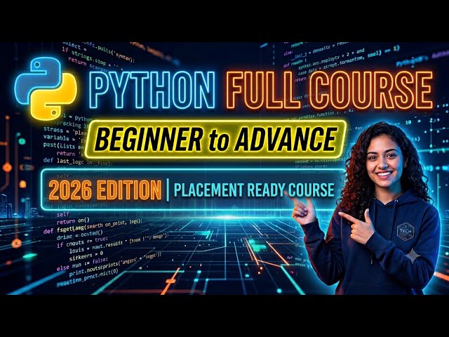 Python Placement Ready Course – Lecture 1 | Introduction, History, Features & Applications | Marathi