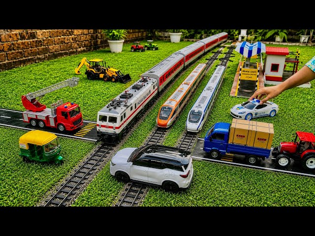 I made Mini Indian Train Model | Wap 7 Locomotive Train Model | Wap 7 Vs Jcb Excavator | Mini Truck