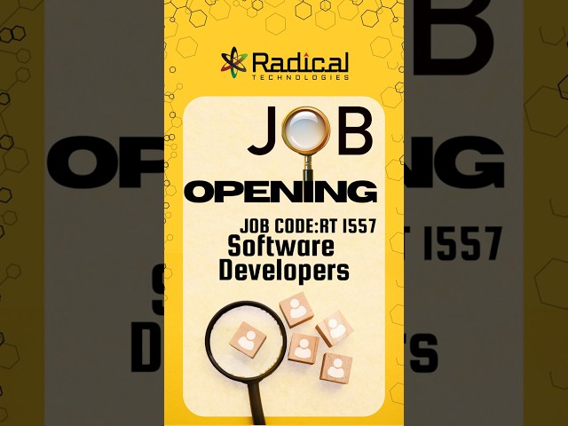 📣 𝐉𝐨𝐛 𝐎𝐩𝐞𝐧𝐢𝐧𝐠 𝐅𝐨𝐫 𝐒𝐎𝐅𝐓𝐖𝐀𝐑𝐄 𝐃𝐄𝐕𝐄𝐋𝐎𝐏𝐄𝐑𝐒 |📌 Job Code: RT 1557 | 𝐀𝐩𝐩𝐥𝐲 𝐇𝐞𝐫𝐞 → https://shorturl.at/zXdof