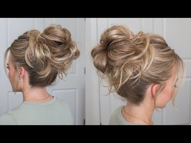 Big Messy Bun Updo Tutorial
