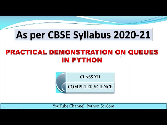 PRACTICAL DEMONSTRATION ON INSERTION AND DELETION IN QUEUE IN PYTHON USING LIST