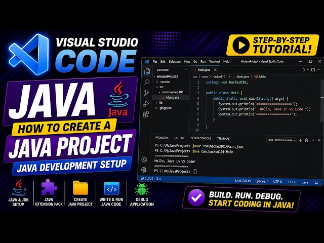 How to Create a Java Project in VS Code | Java Development Setup