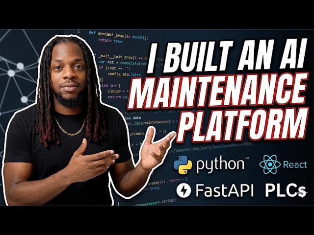 I Built an AI Maintenance Platform for PLC Faults | FastAPI + React + Industrial Automation