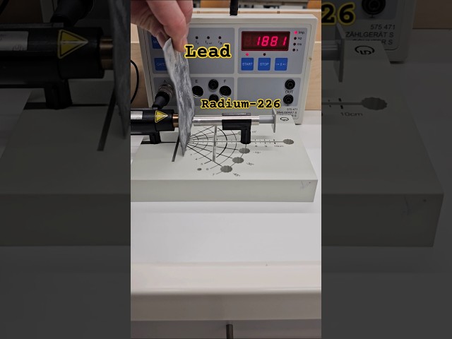 Shielding radiation with lead #experiment #physics #science #radioactive #education