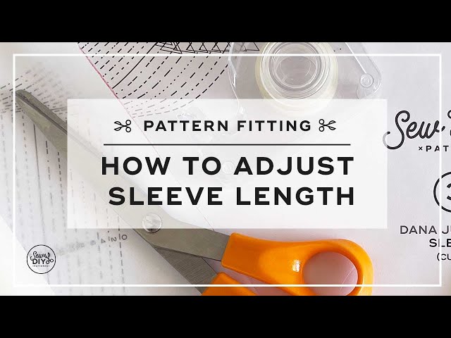 How to lengthen or shorten the sleeves of a sewing pattern